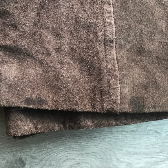 Express Vintage Leather Suede Skirt - Picture 4 of 4